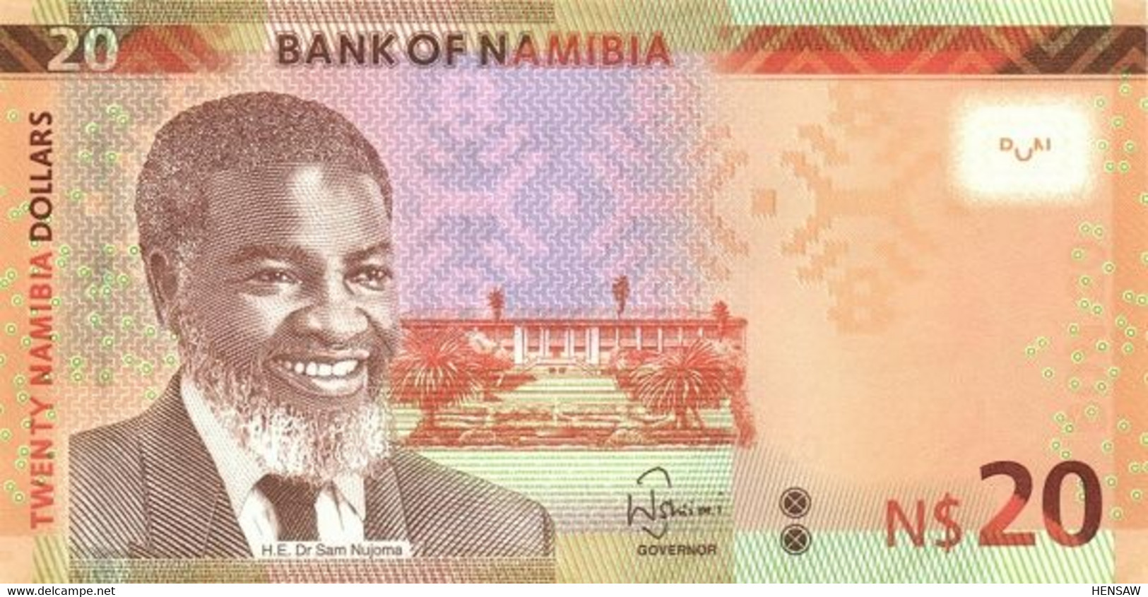 NAMIBIA 20 DOLLARS P 17a 2015 UNC SC NUEVO - Namibie