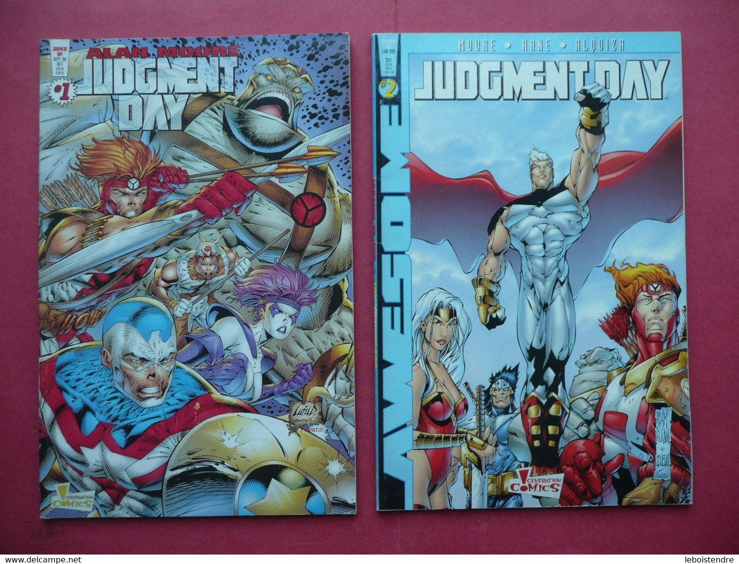 JUDGMENT DAY N° 1 + 2  ALAN MOORE SEPTEMBRE 1998 JUIN 1999 GENERATION COMICS PANINI FRANCE VF - Marvel France