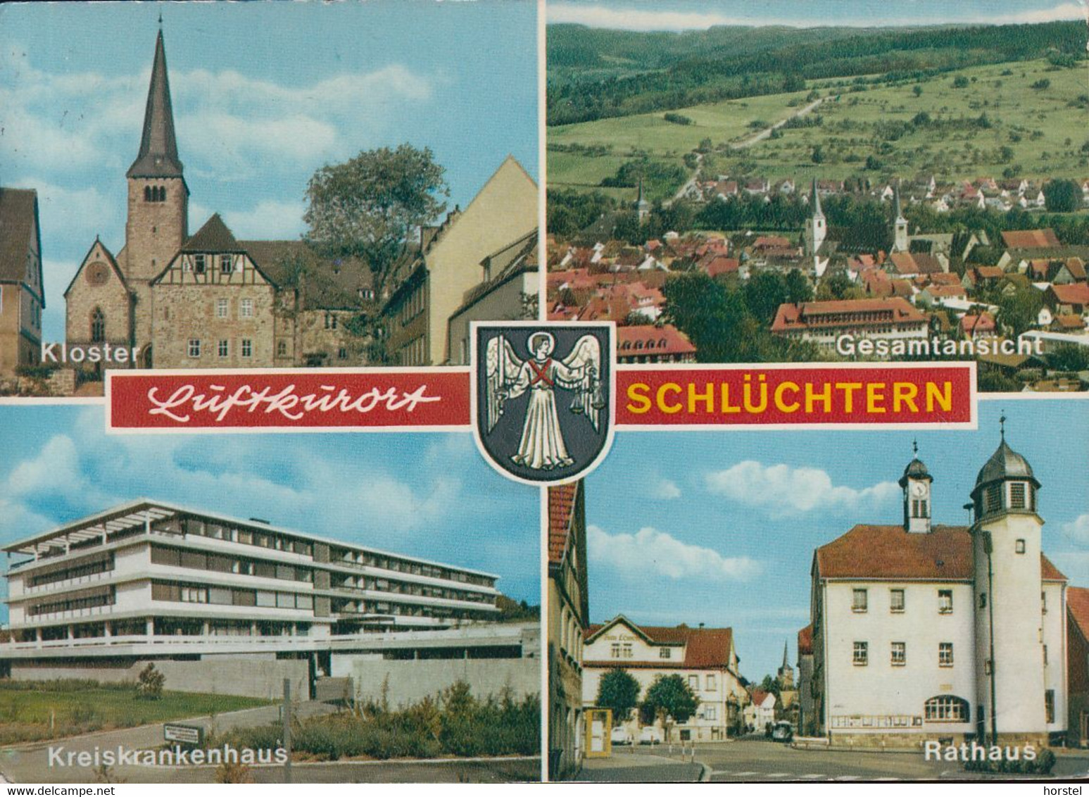 D-36381 Schlüchtern - Alte Ansichten - Rathaus - Kreiskrankenhaus - 2x Nice Stamps - Schlüchtern