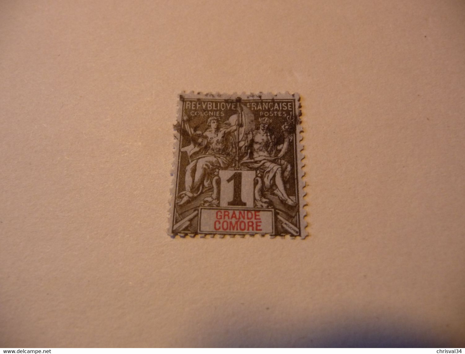 TIMBRE   GRANDE  COMORE  N   1     COTE  2,00  EUROS  OBLITERE - Used Stamps