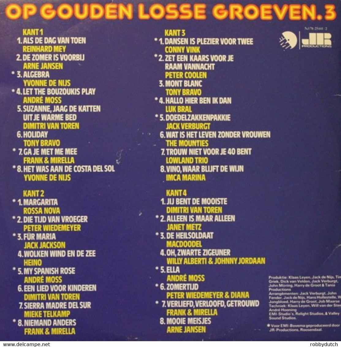 * 2LP * OP GOUDEN LOSSE GROEVEN Vol.3 (Holland 1976) - Other - Dutch Music