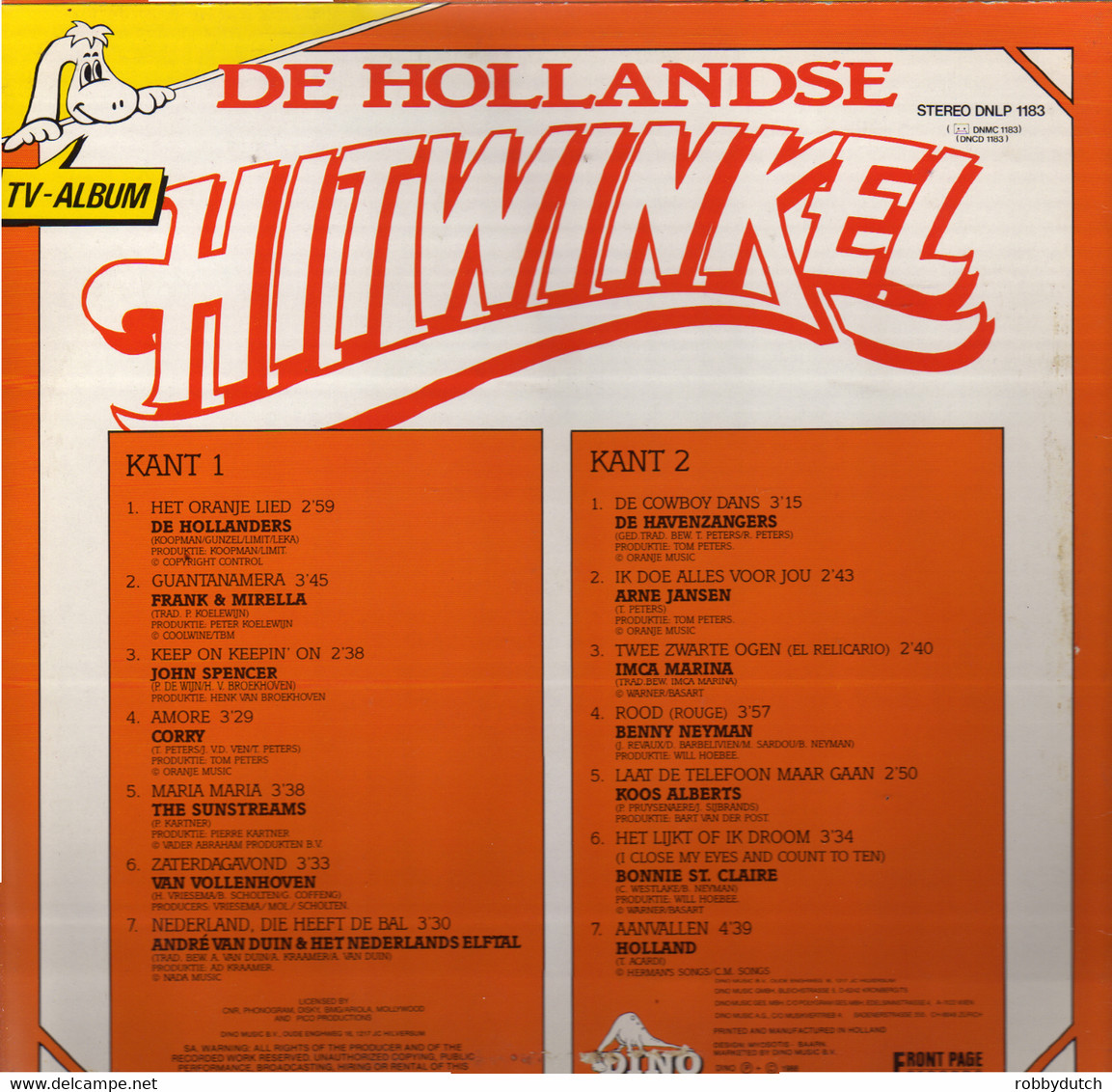 * LP * DE HOLLANDSE HITWINKEL - DIVERSE ARTIESTEN (Holland 1988 EX-) - Autres - Musique Néerlandaise