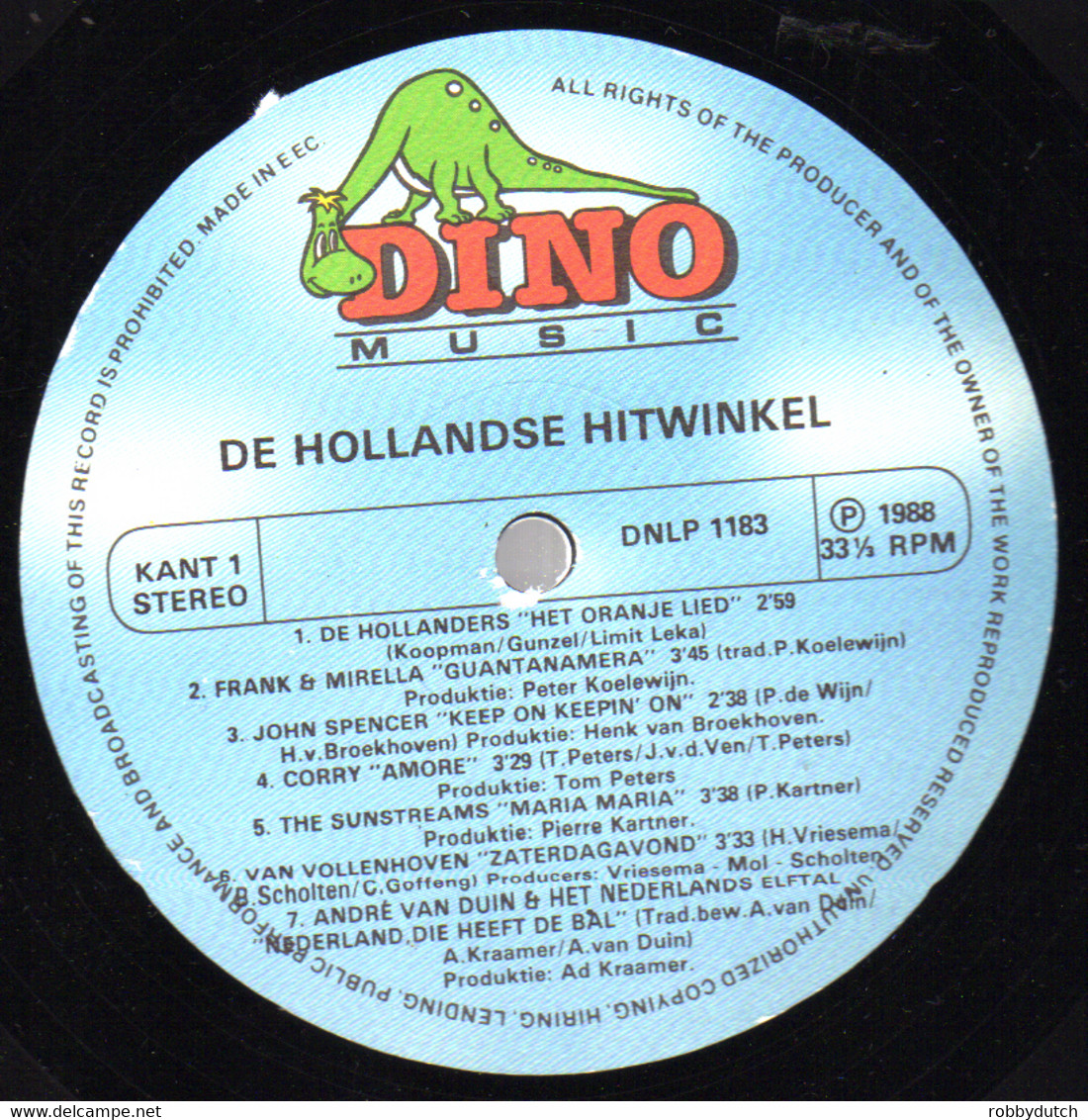 * LP * DE HOLLANDSE HITWINKEL - DIVERSE ARTIESTEN (Holland 1988 EX-) - Autres - Musique Néerlandaise