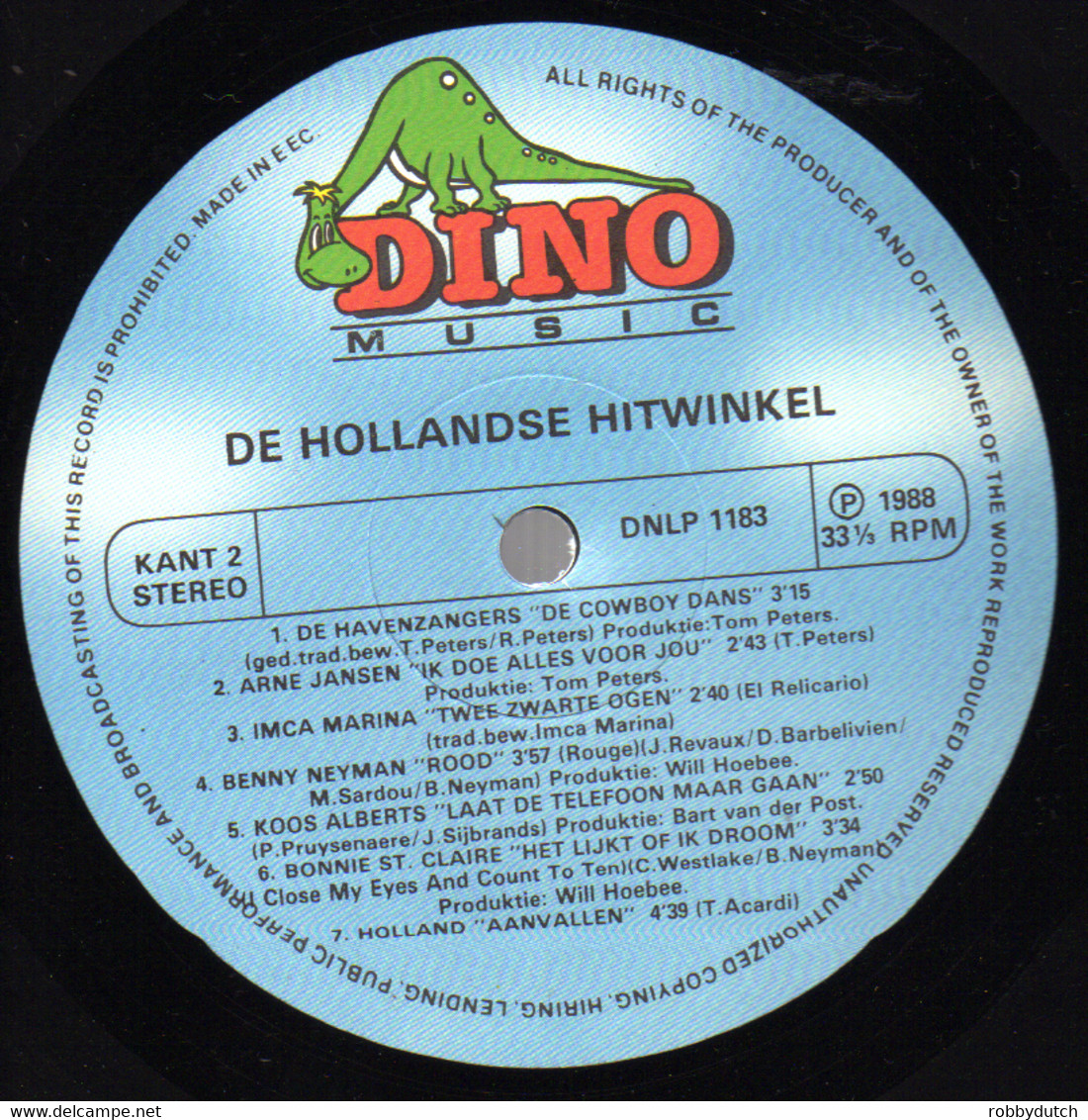 * LP * DE HOLLANDSE HITWINKEL - DIVERSE ARTIESTEN (Holland 1988 EX-) - Autres - Musique Néerlandaise