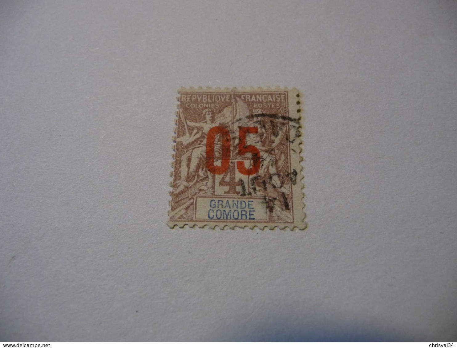TIMBRE   GRANDE  COMORE  N   21     COTE  2,00  EUROS  OBLITERE - Used Stamps