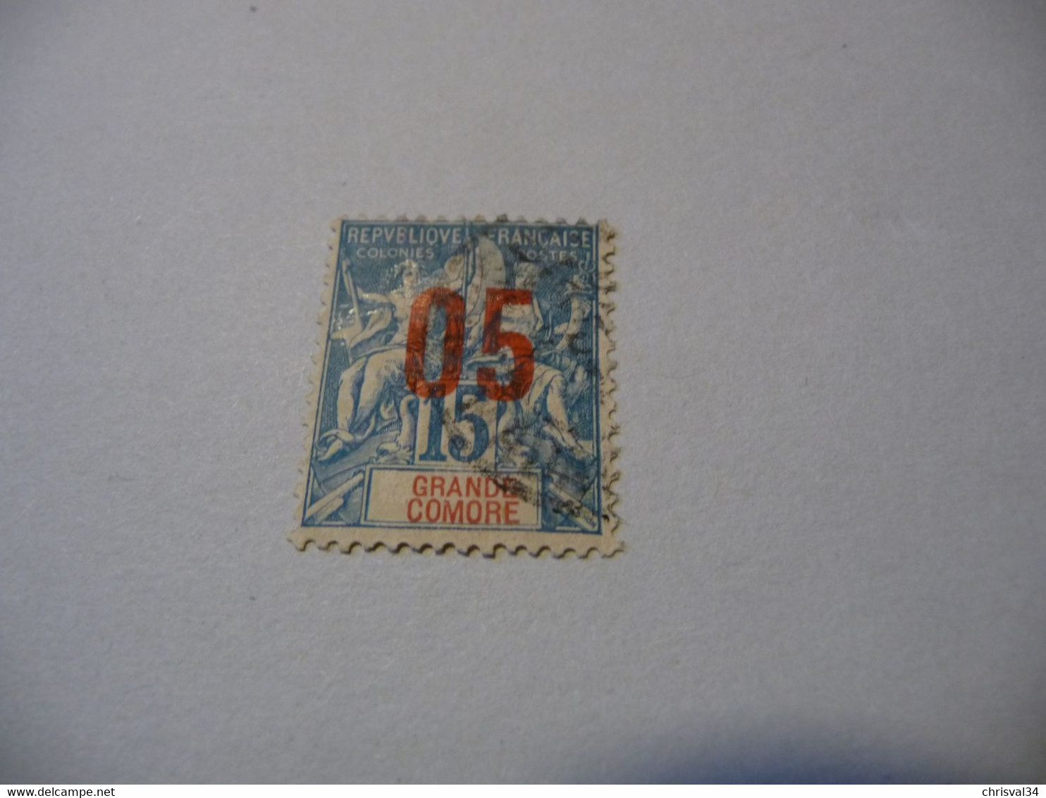 TIMBRE   GRANDE  COMORE  N   22     COTE  2,00  EUROS  OBLITERE - Used Stamps