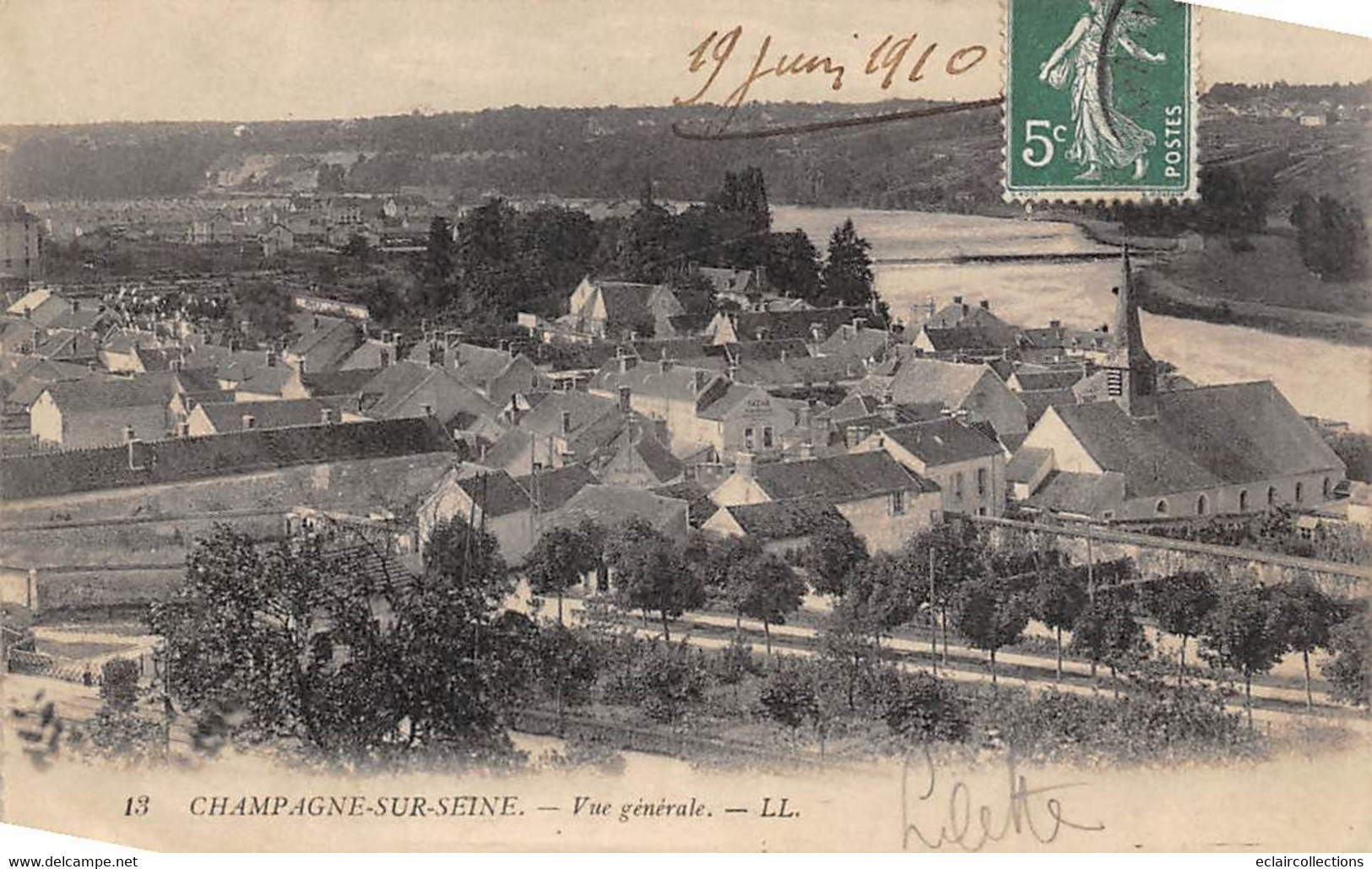 Champagne Sur Seine         77      Vue Générale        (voir Scan) - Champagne Sur Seine