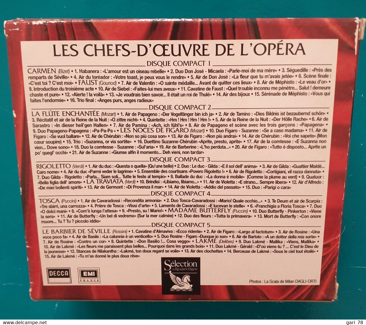 Coffret : Les Chefs D'oeuvre De L'opera - Opera / Operette