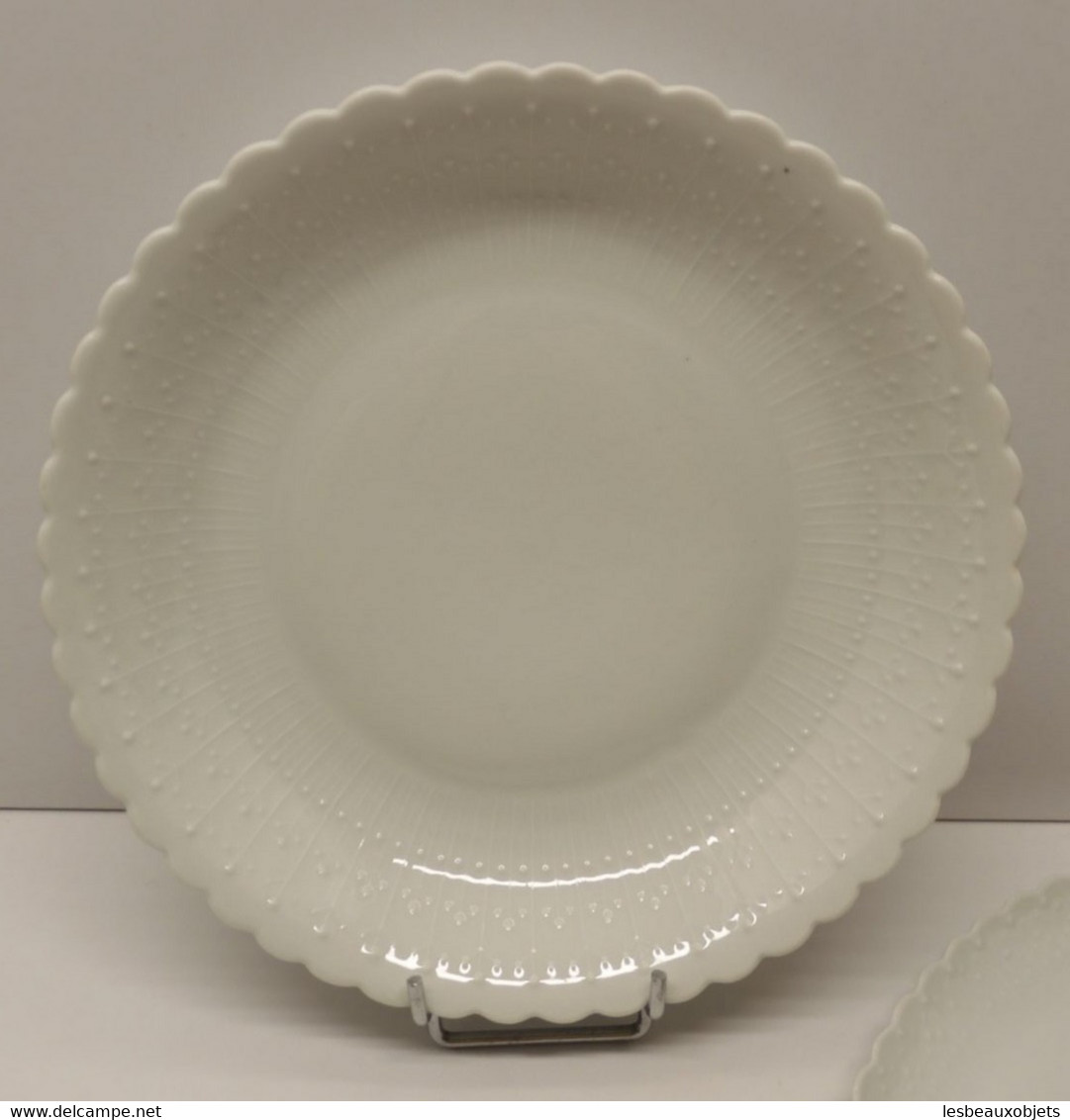 *1 PLAT ROND CREUX & 1 RAVIER PORCELAINE BLANCHE LIMOGES FRANCE Déco TABLE   E - Limoges (FRA)