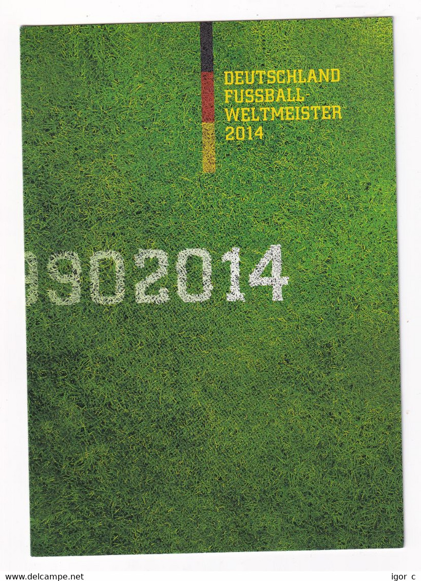 Germany 2014 Folder: Football Fussball Soccer Calcio FIFA World Cup Brasil Brazil 2014 2 Different Special Cancellations - 2014 – Brazil