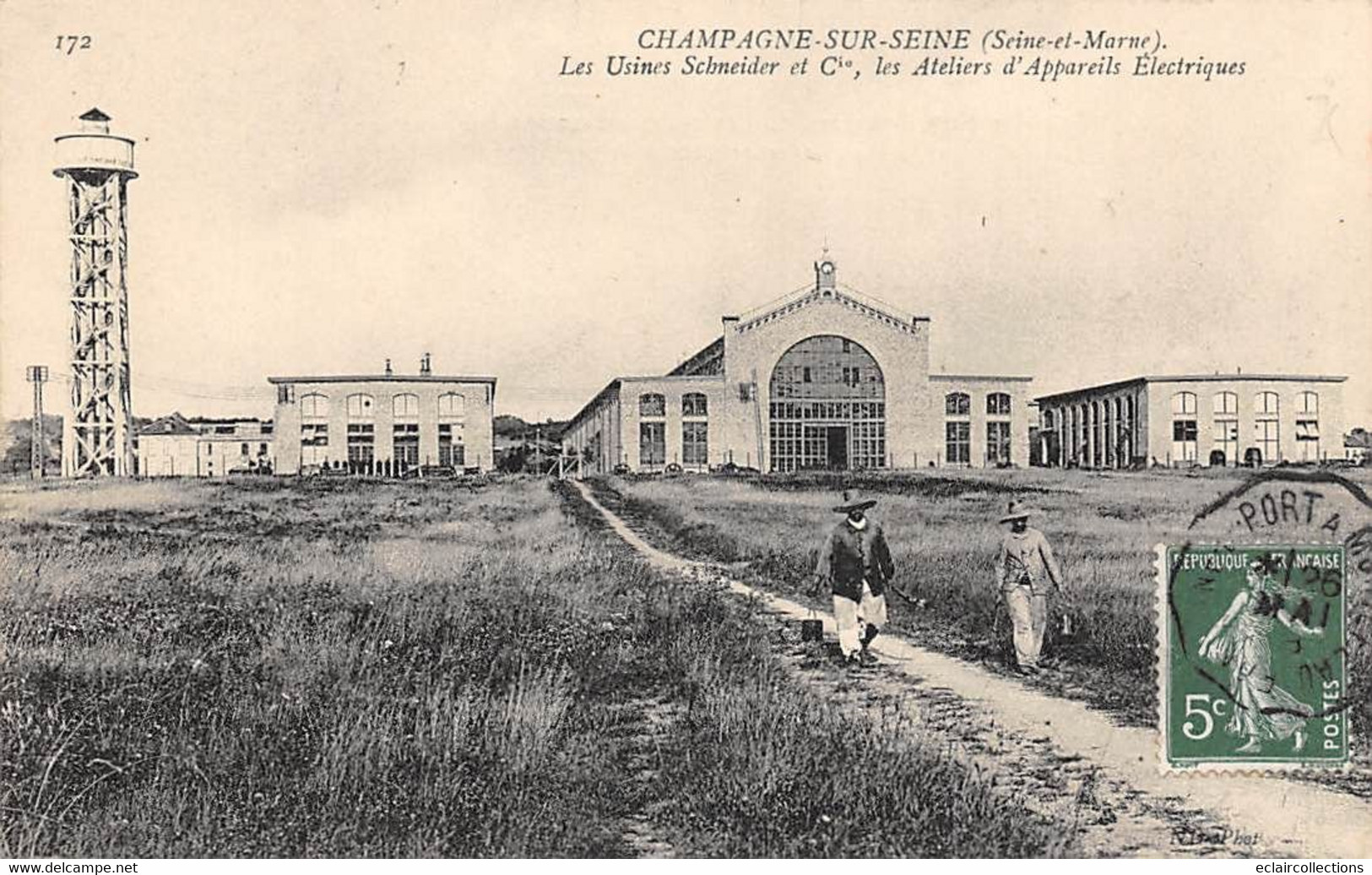 Champagne Sur Seine         77         Vue  De L'Usine Schneider    Ateliers D'appareils électriques      (voir Scan) - Champagne Sur Seine