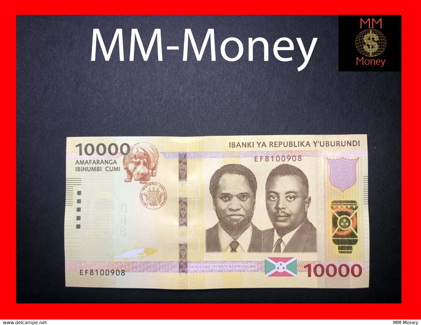 BURUNDI  10.000  10000 Francs   4.7.2018   P. 54     UNC - Burundi