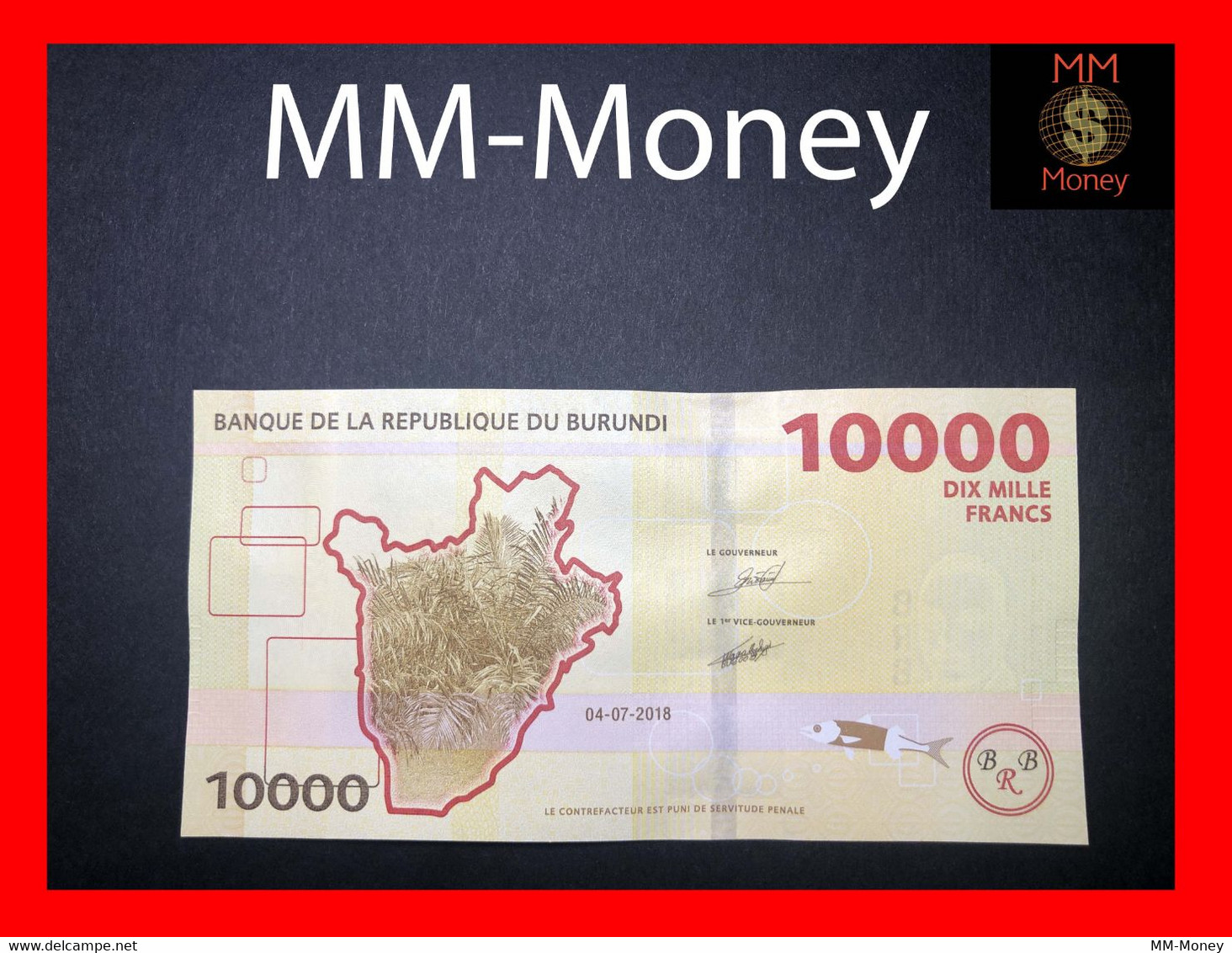 BURUNDI  10.000  10000 Francs   4.7.2018   P. 54     UNC - Burundi