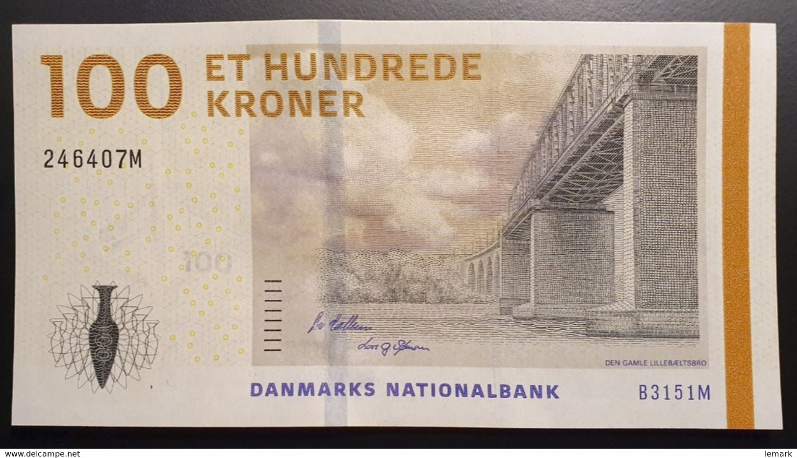 Denmark 100 Kroner 2015 P66d Sign. Callesen & Sörensen  UNC - Dinamarca