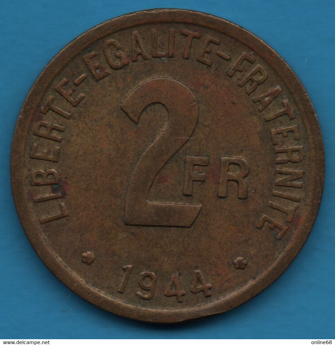 FRANCE 2 FRANCS 1944  KM#905  Philadelphie - 2 Francs