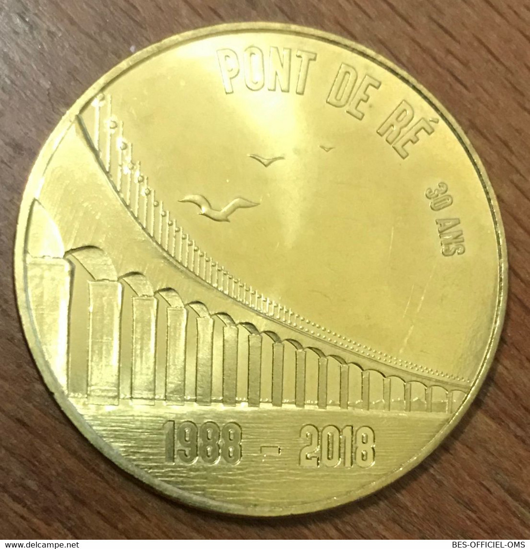 17 LE BOIS PLAGE EN RÉ PONT DE RÉ 30 ANS MDP 2018 MEDAILLE MONNAIE DE PARIS JETON TOURISTIQUE MEDALS COINS TOKENS - 2018