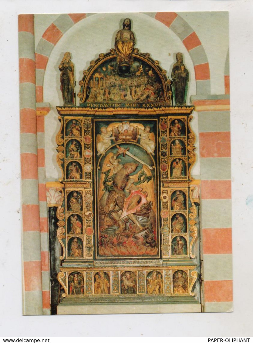 5024 PULHEIM - BRAUWEILER, Abteikirche, St. Nikolaus, Michaelsaltar - Pulheim