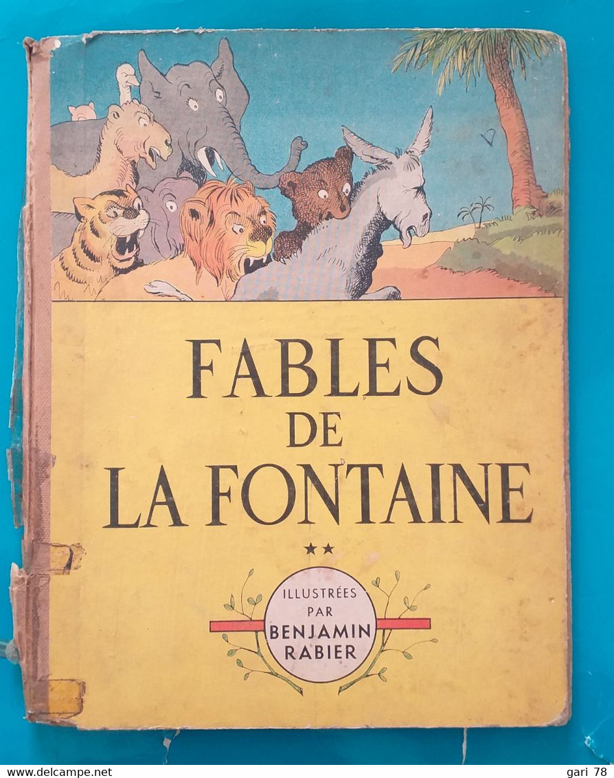 Fables De La FONTAINE Illustrées Par Benjamin Rabier (2e Partie) - Hachette