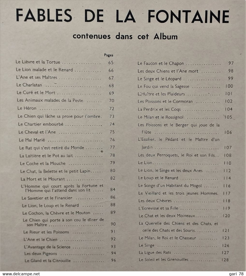 Fables De La FONTAINE Illustrées Par Benjamin Rabier (2e Partie) - Hachette