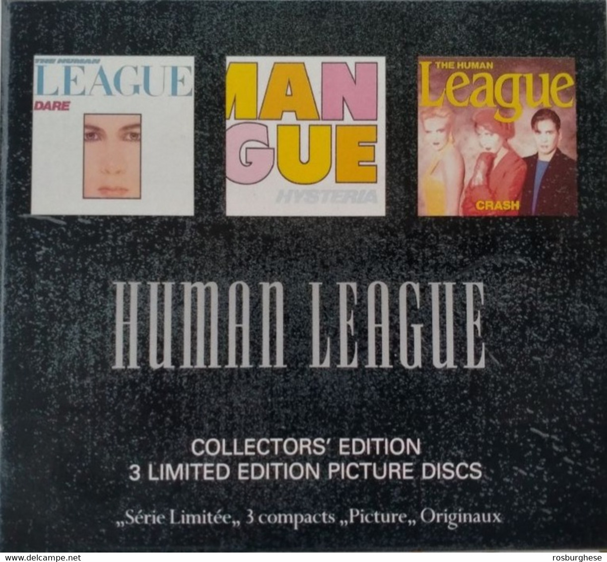 The Human League Dare Hysteria Crash Collectors Edition 3 Cd Picture Box NUOVO - Editions Limitées