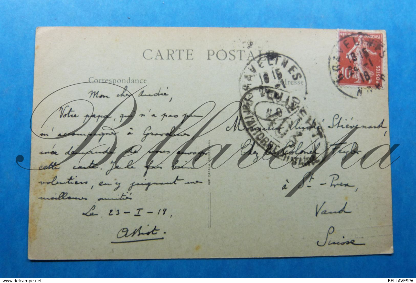 Feldpostkarte Felspost S.M. Gravelines  Couvent Destruction 24-01-18 Militaire 403 -D59 - War 1914-18