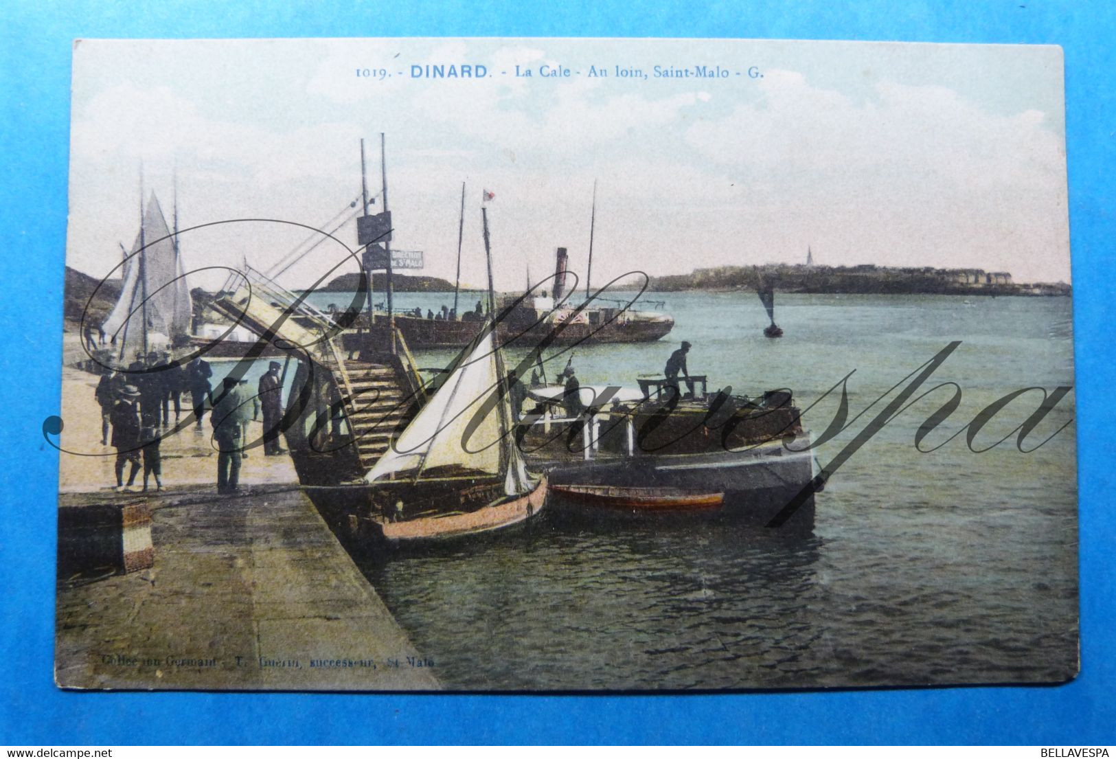 Dinard La Cale  Au Loin Saint-Malo  Feldpost  S.M. 1914-18 à  Raymond Matthieu Hopital Le Mans - War 1914-18