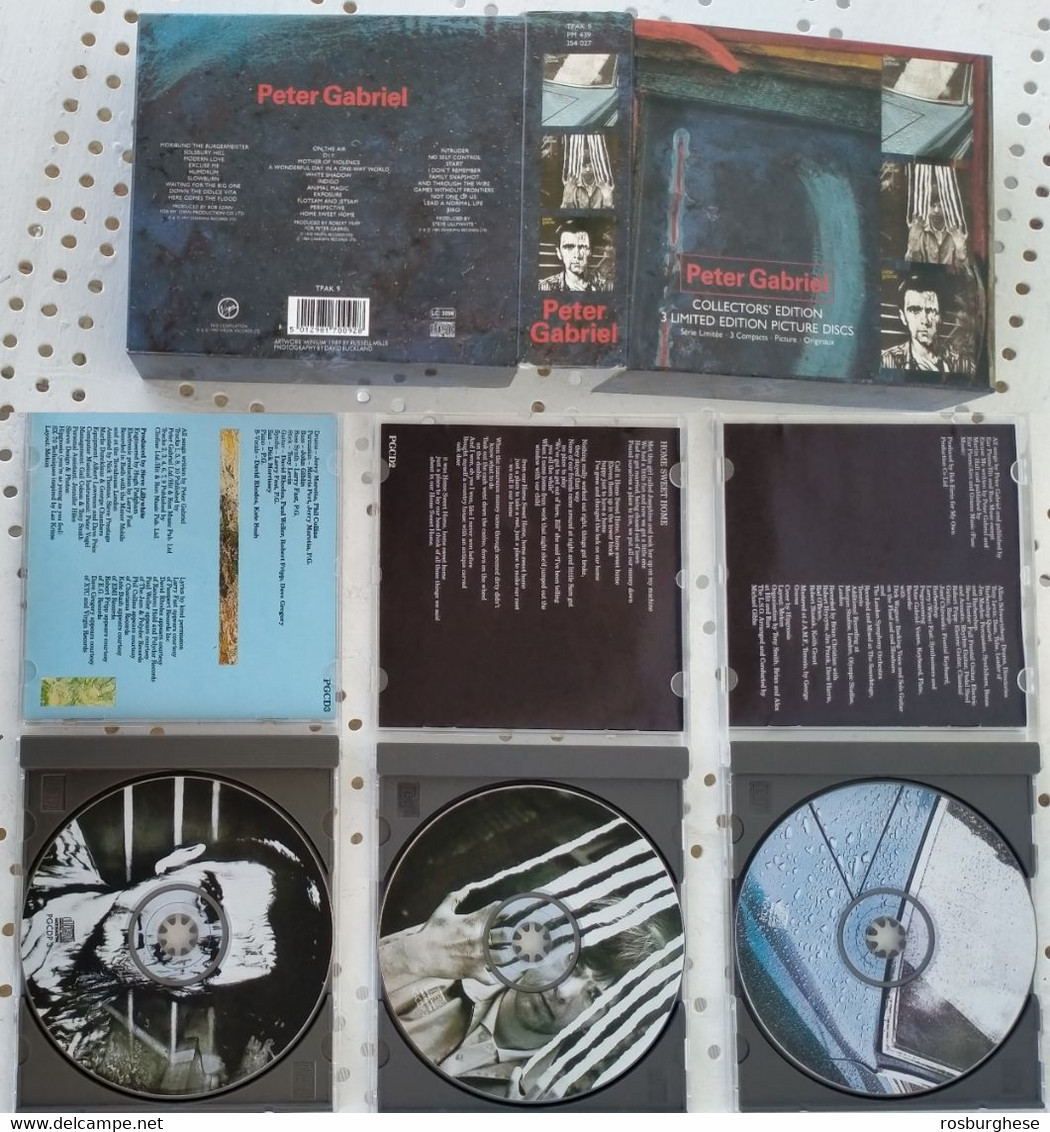 Peter Gabriel Collectors' Edition box 3 CD PICTURE nuovi