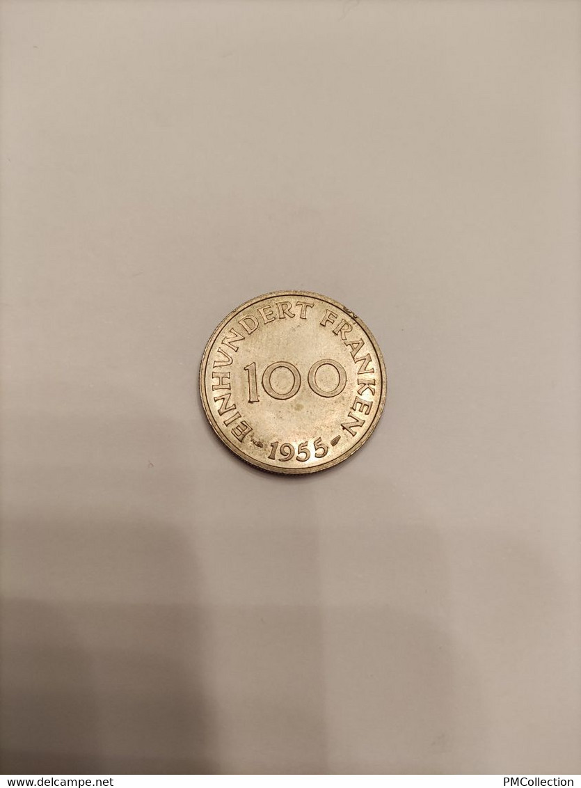 100 FRANKEN 1955 TERRITOIRE DE LA SARRE FRANCE - 100 Franchi