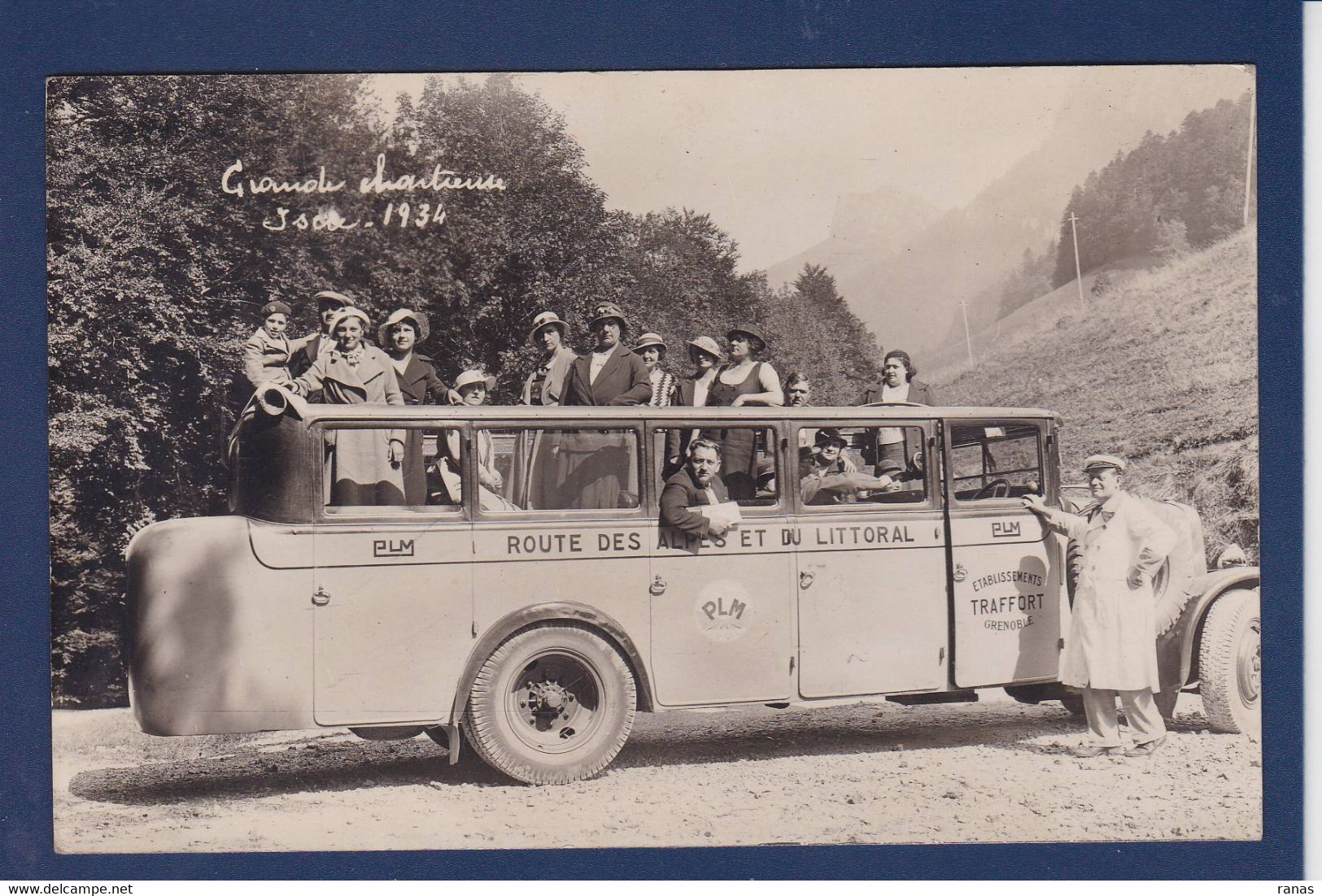 CPA [38] Isère > Chartreuse Transport Car Automobile TRAFFORT Grenoble Carte Photo Non Circulé - Chartreuse