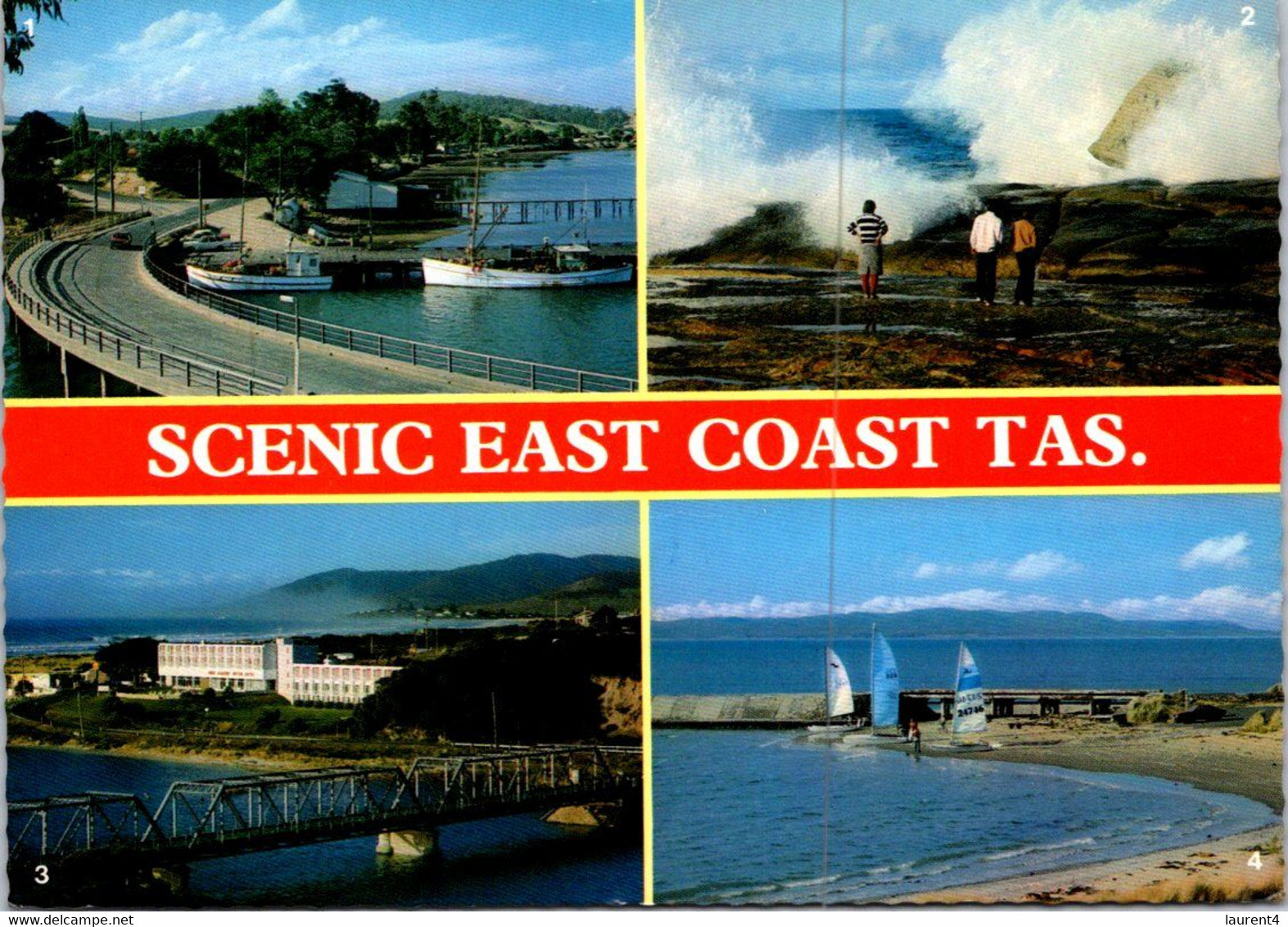 (3 Oø 21) Australia - TAS - (posted 1986 - With Satellite Stamp) East Coast - Andere & Zonder Classificatie