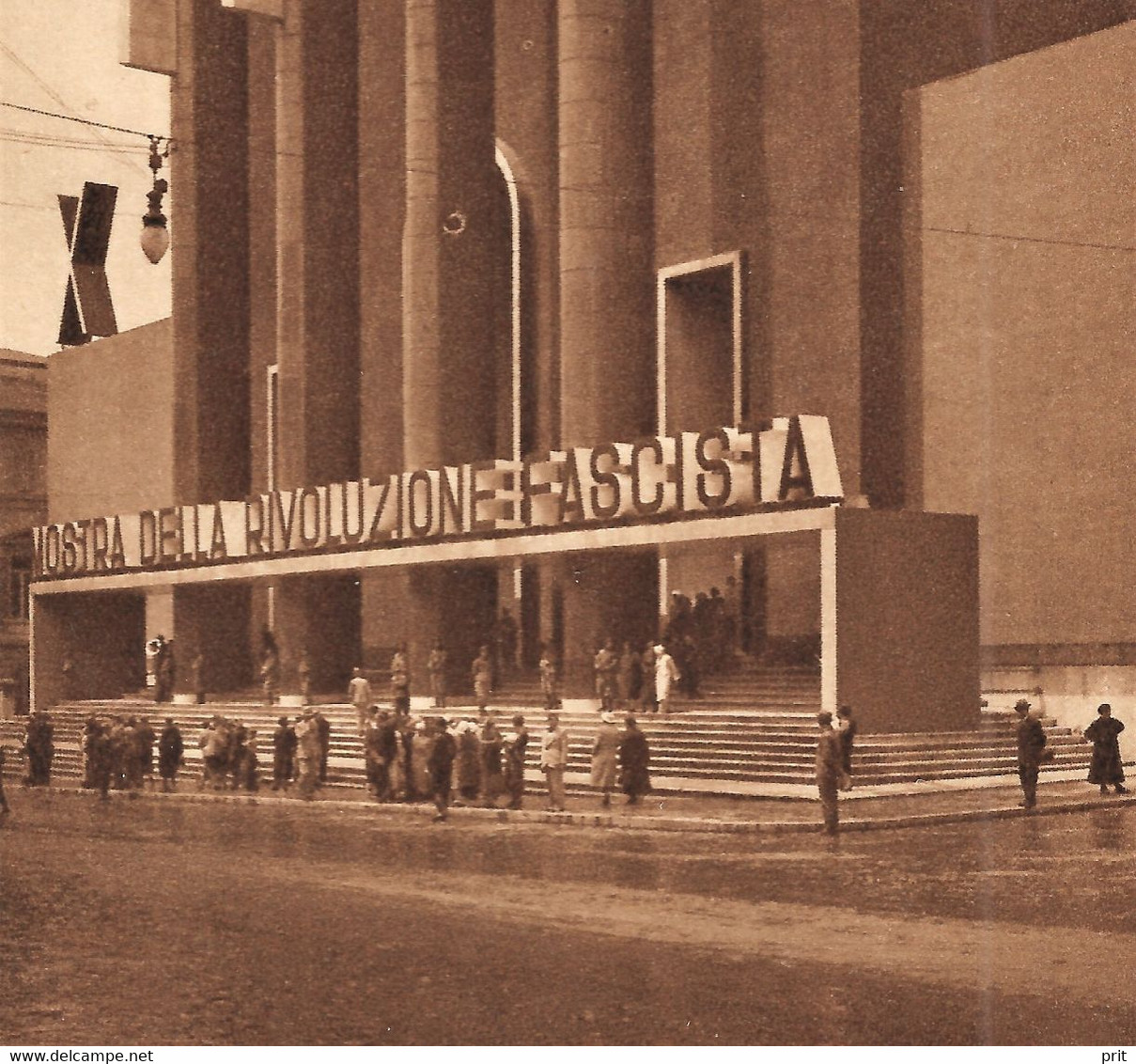 La Mostra Della Rivoluzione Fascista Exhibition Roma 1932-34 Unused Real Photo Postcard. Publisher Adoldo Como Roma - Exhibitions