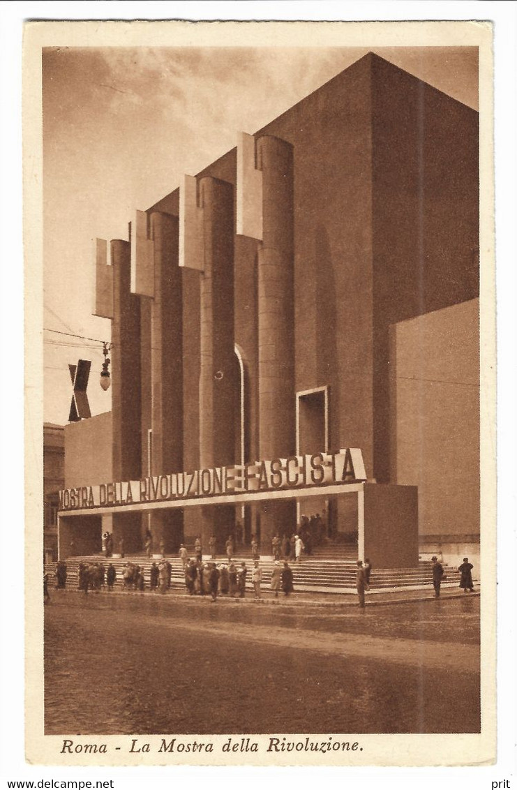 La Mostra Della Rivoluzione Fascista Exhibition Roma 1932-34 Unused Real Photo Postcard. Publisher Adoldo Como Roma - Exposiciones