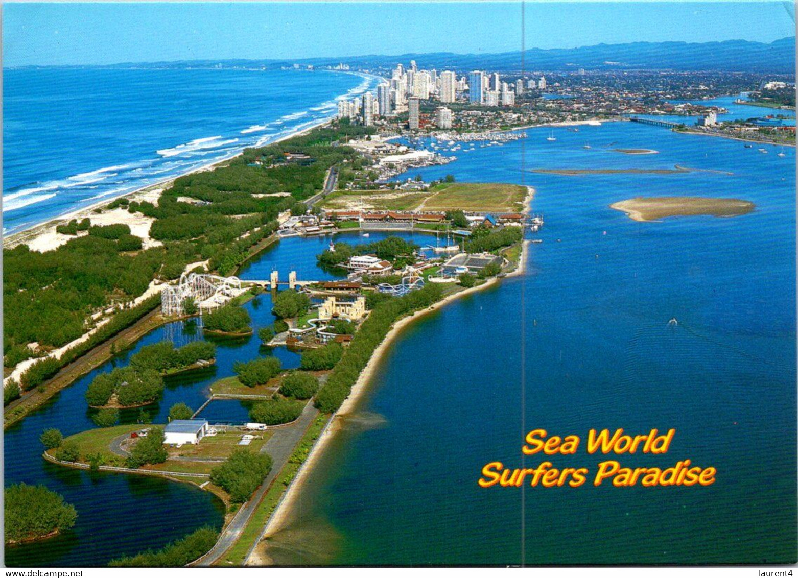 (3 Oø 21) Australia - QLD - (posted 1989 - With Stamp) Sea World PARK - Gold Coast