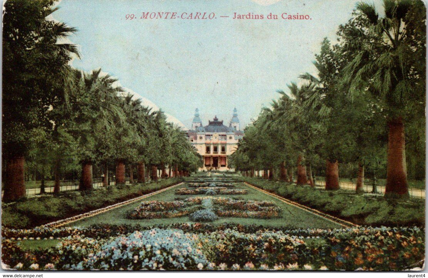 (3 Oø 22) VERY OLD - France Posted 1906 - Casino Ee Monte-Carlo (Monaco) - Casinos