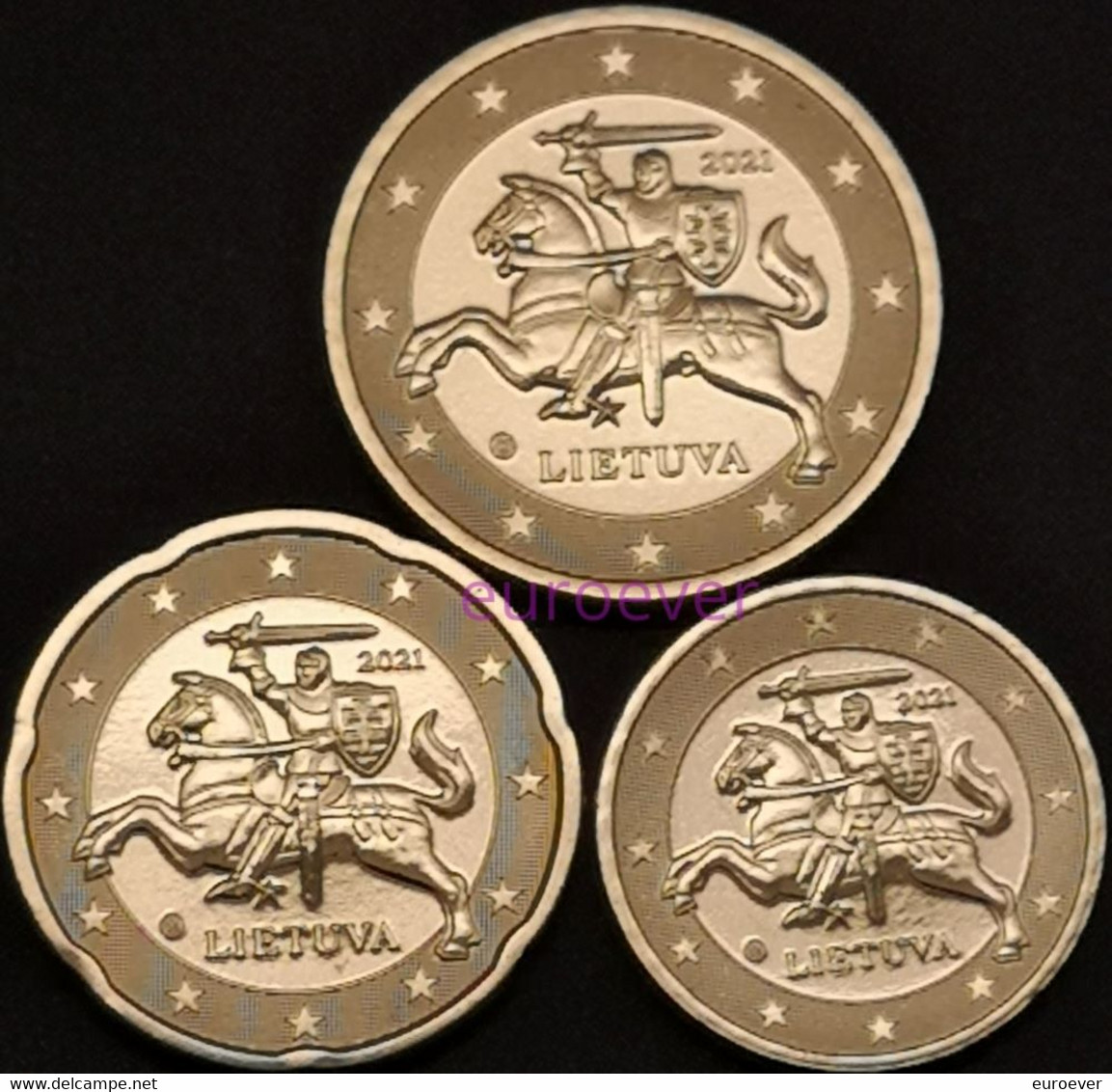 10 20 50 Euro Cent 2020 Litauen / Lithuania UNC Aus BU KMS - Lituanie