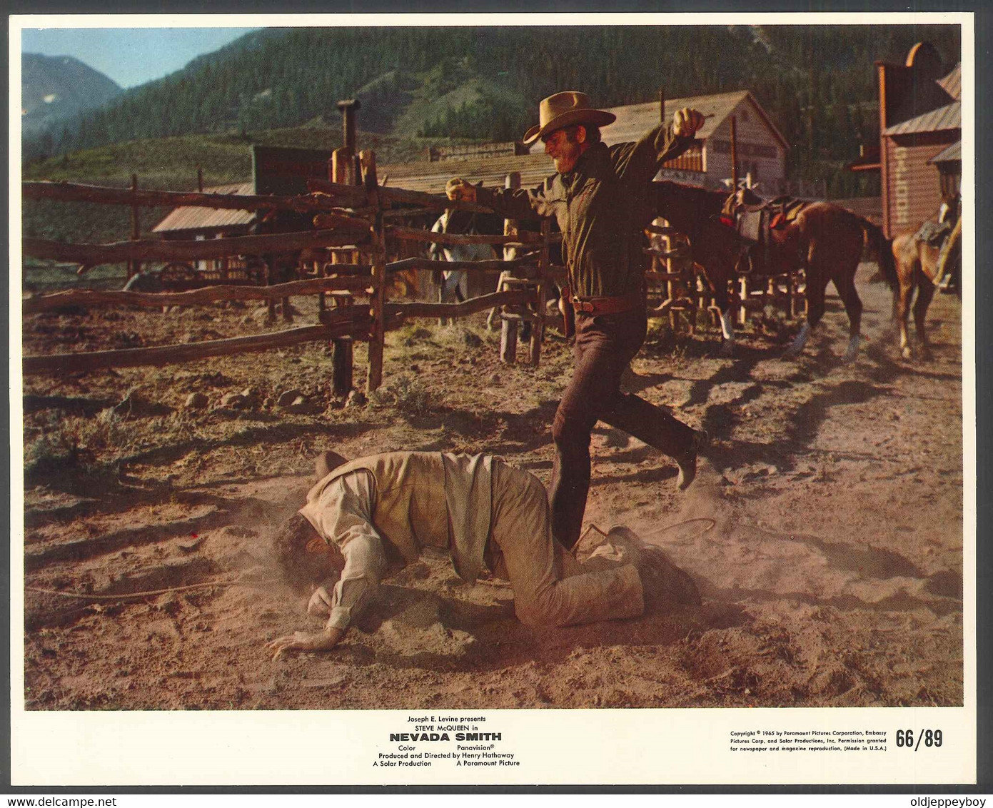 STEVE McQUEEN Original Movie Still Photo 1966 NEVADA SMITH Western 21X 27 Cm - - Fotos