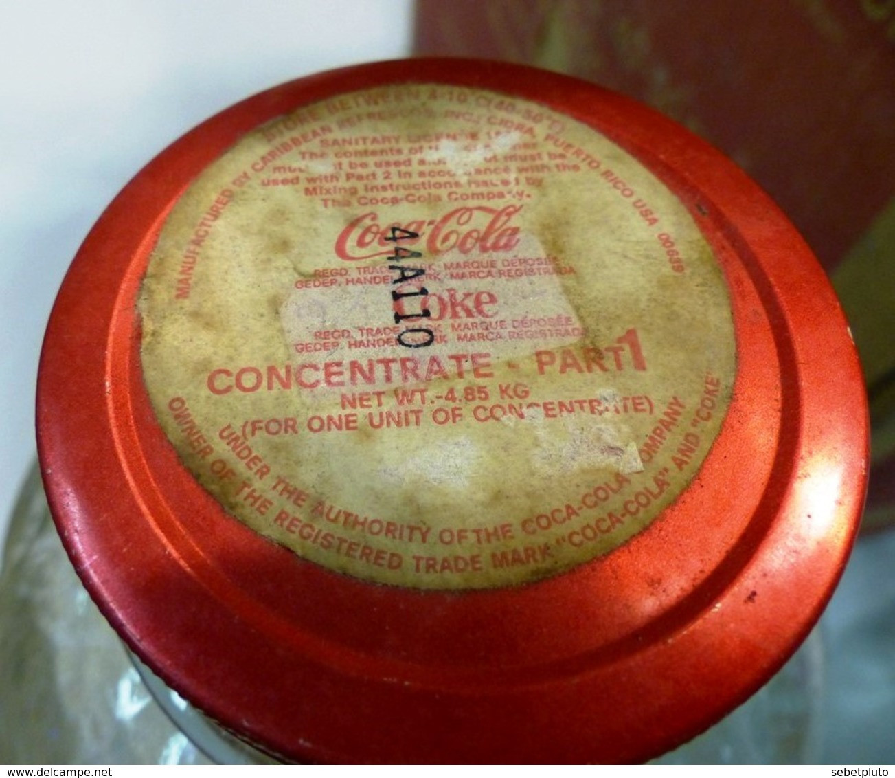 Carton De Bouteilles Coca Cola, Coke, Concentrate, Part 1, Vintage - Limonade