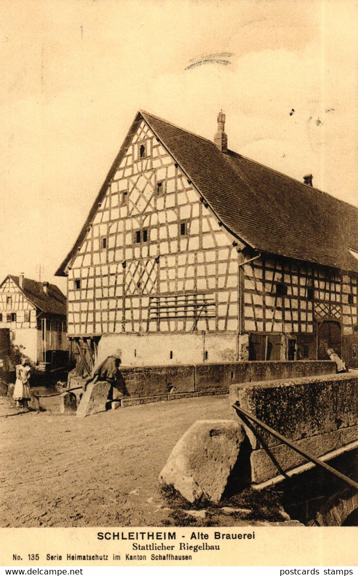 Schweiz, Schleitheim, Alte Brauerei, 1911 - Schleitheim