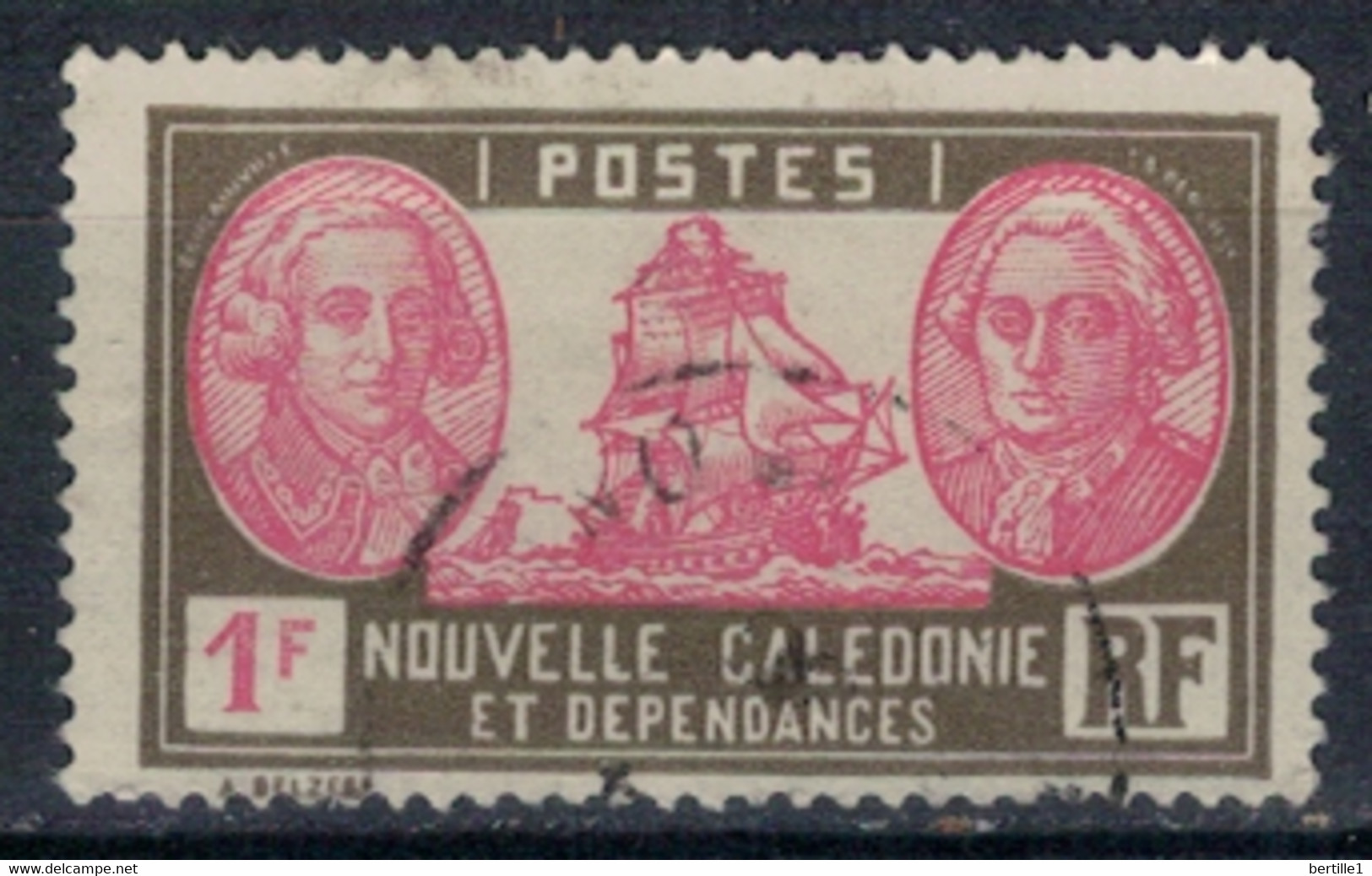 NOUVELLE CALEDONIE         N°  YVERT 154 (2)  OBLITERE     ( OB    07/ 07 ) - Used Stamps