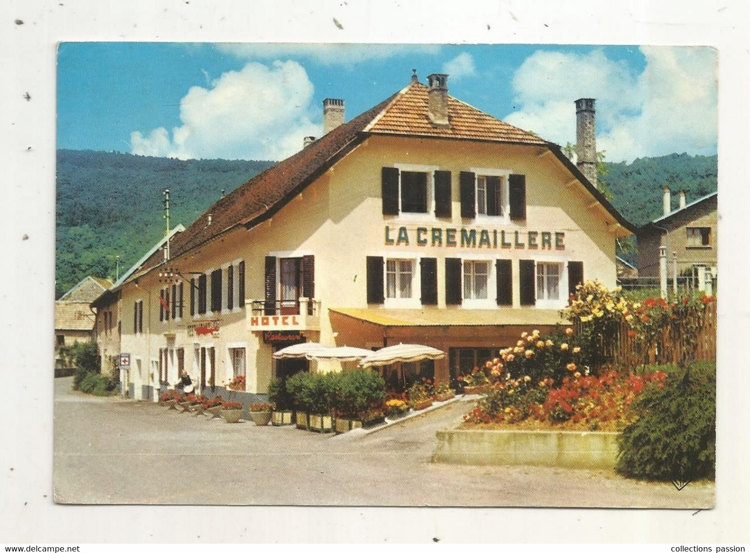 Cp, Hôtel-restaurant LA CREMAILLERE ,25, HYEVRE - PAROISSE , 7 Kms De BAUME LES DAMES,  Voyagée 1972 - Hotels & Restaurants