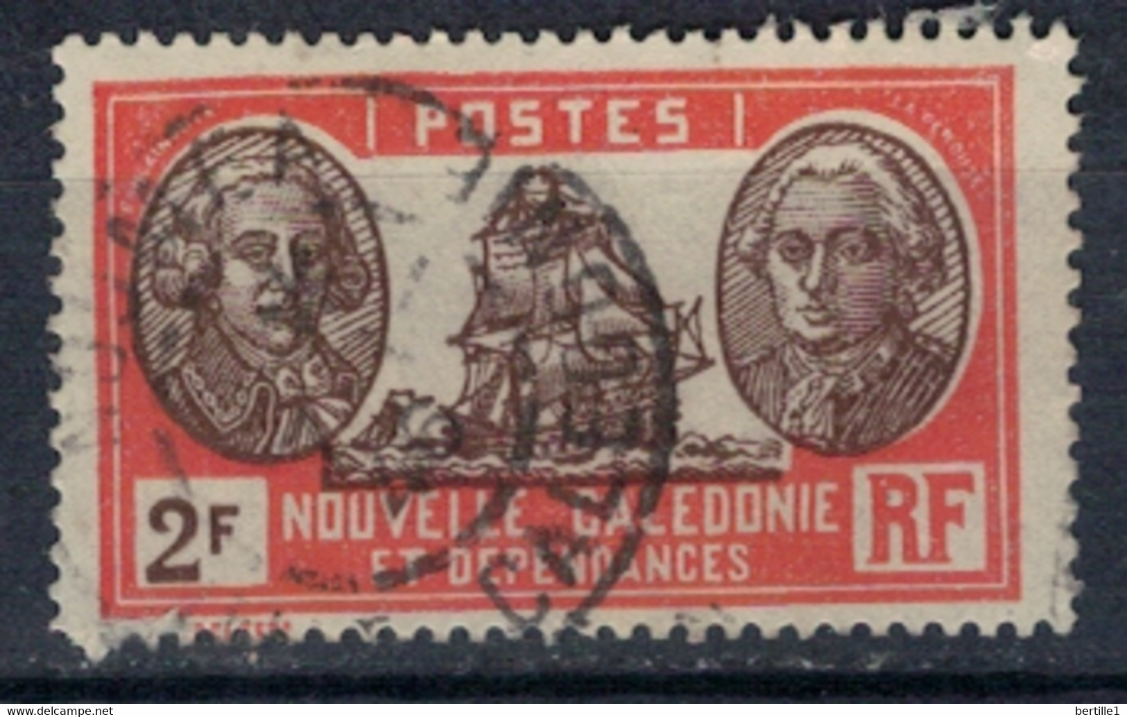 NOUVELLE CALEDONIE         N°  YVERT 157  OBLITERE     ( OB    07/ 08 ) - Usados