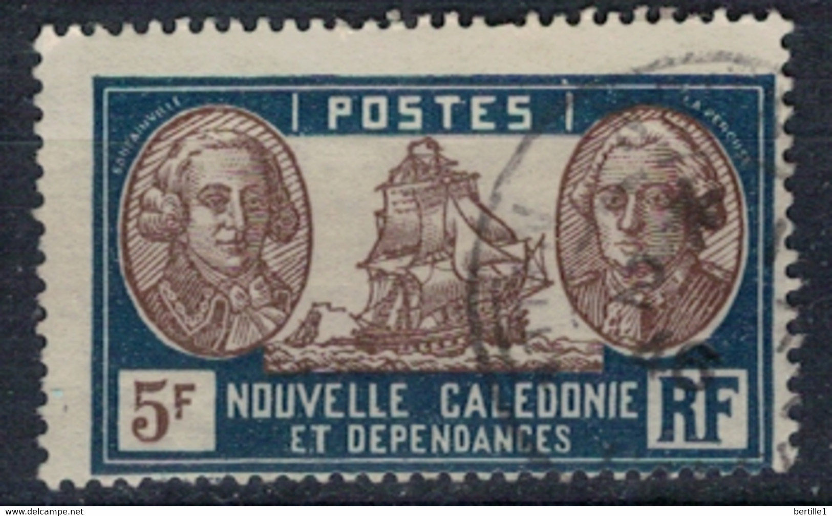 NOUVELLE CALEDONIE         N°  YVERT 159  OBLITERE     ( OB    07/ 08 ) - Gebraucht