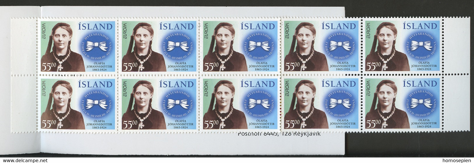 Islande - Island - Iceland Carnet 1996 Y&T N°C798 - Michel N°MH845 *** - 55k EUROPA - Booklets