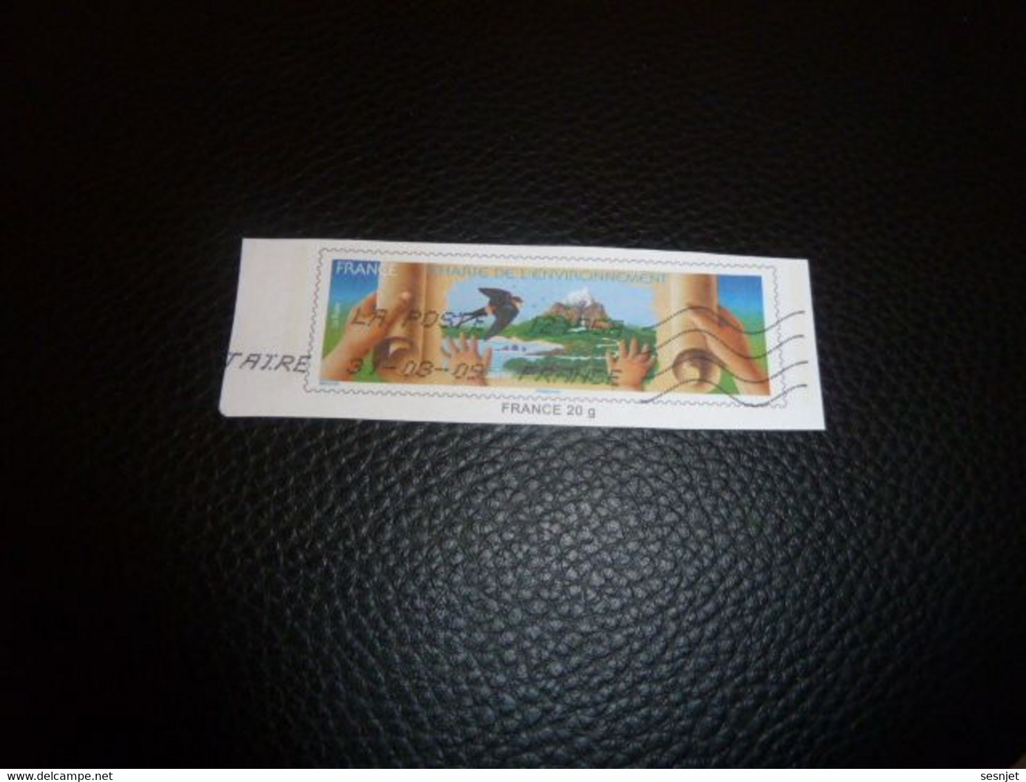 Charte De L'Environnement - Vignette - France 20 G. - Yt 3801 - Multicolore - Oblitéré - Année 2009 - - Druckbare Briefmarken (Montimbrenligne)