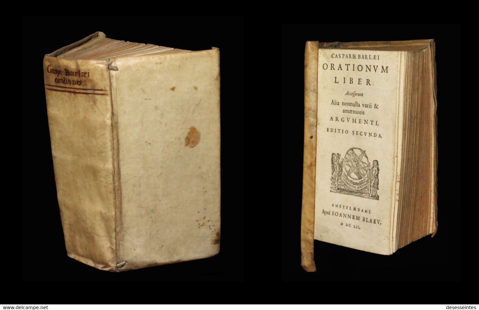 [ELZEVIER] BARLAEI / BARLAEUS / Van BAERLE - Orationum Liber. 1652. - Jusque 1700