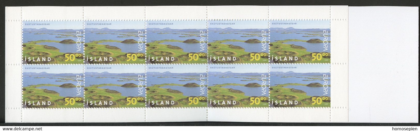 Islande - Island - Iceland Carnet 1999 Y&T N°C866 - Michel N°MH913 *** - 50k EUROPA - Booklets