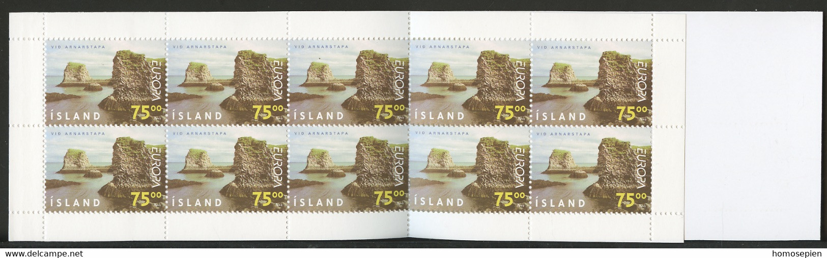 Islande - Island - Iceland Carnet 1999 Y&T N°C867 - Michel N°MH914 *** - 70k EUROPA - Booklets