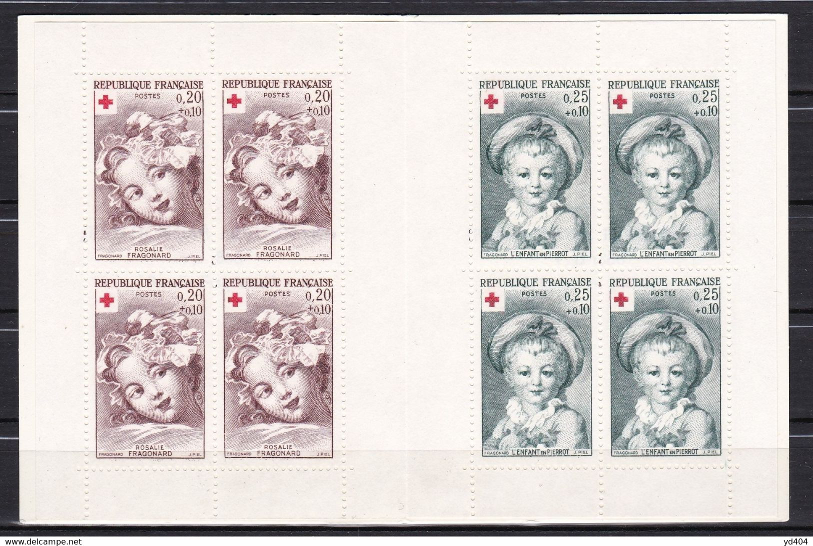 FR4410 - FRANCE - CARNETS CROIX-ROUGE - 1962 - Y&T # 2011 MNH 45 € - Croix Rouge