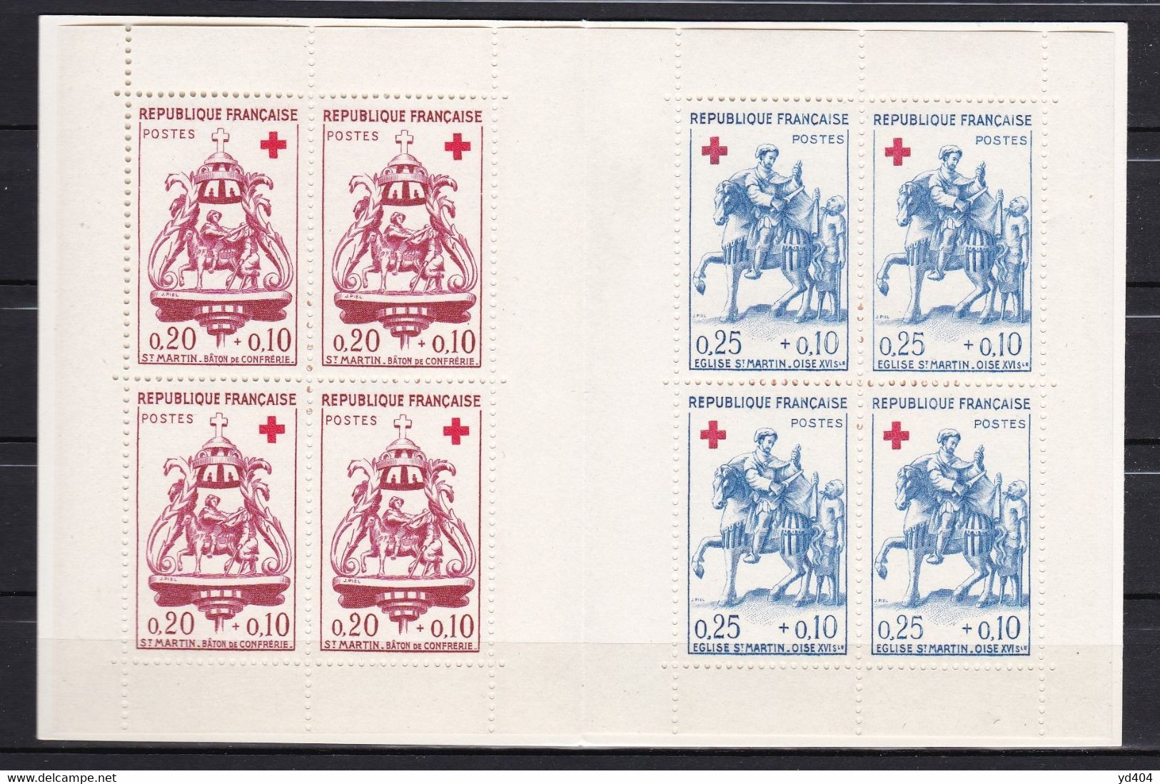 FR4408 - FRANCE - CARNETS CROIX-ROUGE - 1960 - Y&T # 2009 MNH 55 € - Croix Rouge