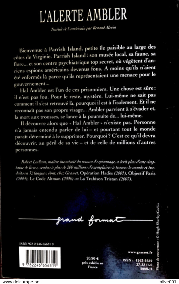 L'alerte Ambler - Robert Ludlum (Auteur) - Grasset -  Broché  Livre Grand - 480 Pages - ISBN-13  :  978-2246656319 - Non Classificati